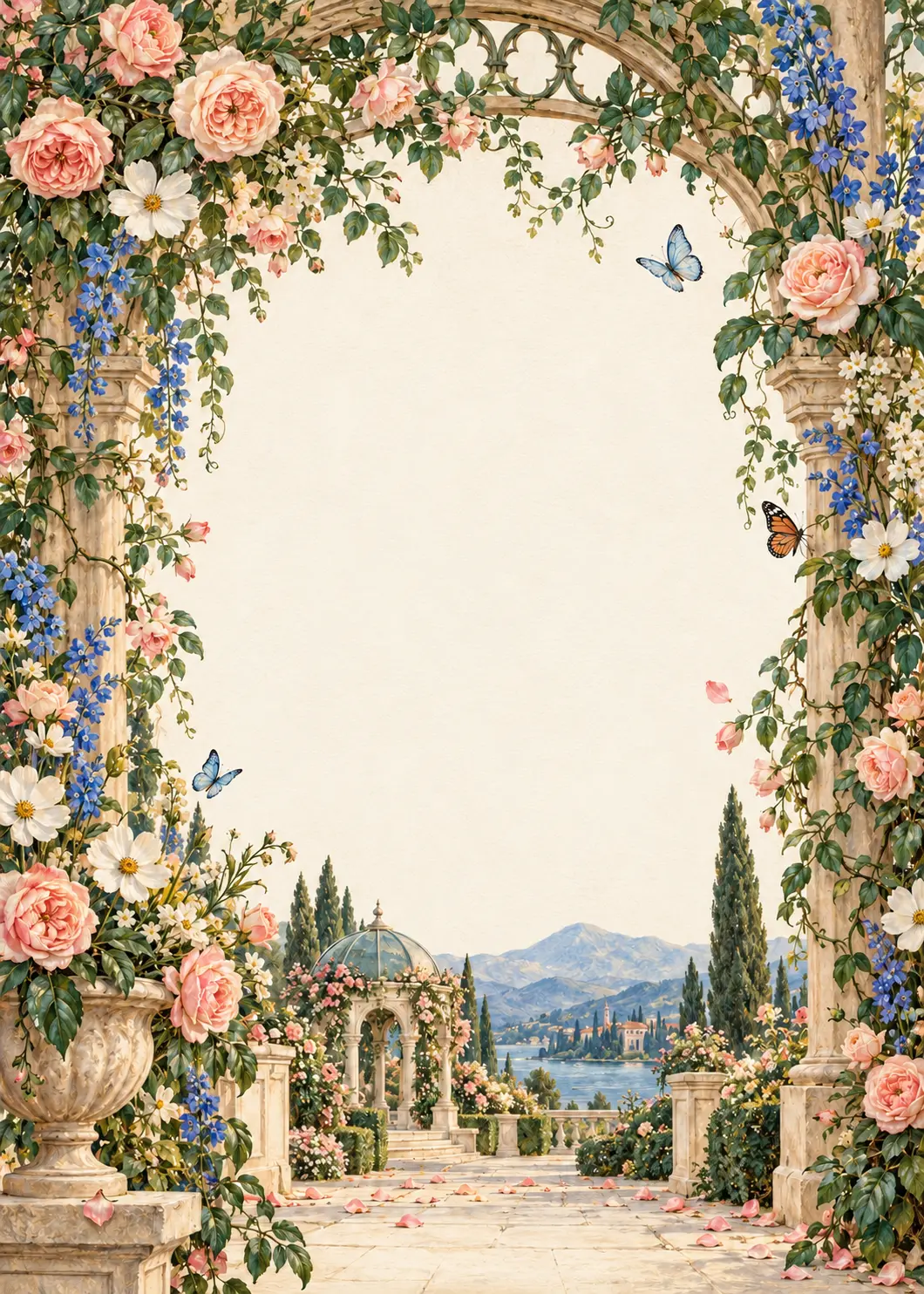 Wildflower Picnic invitation design artwork