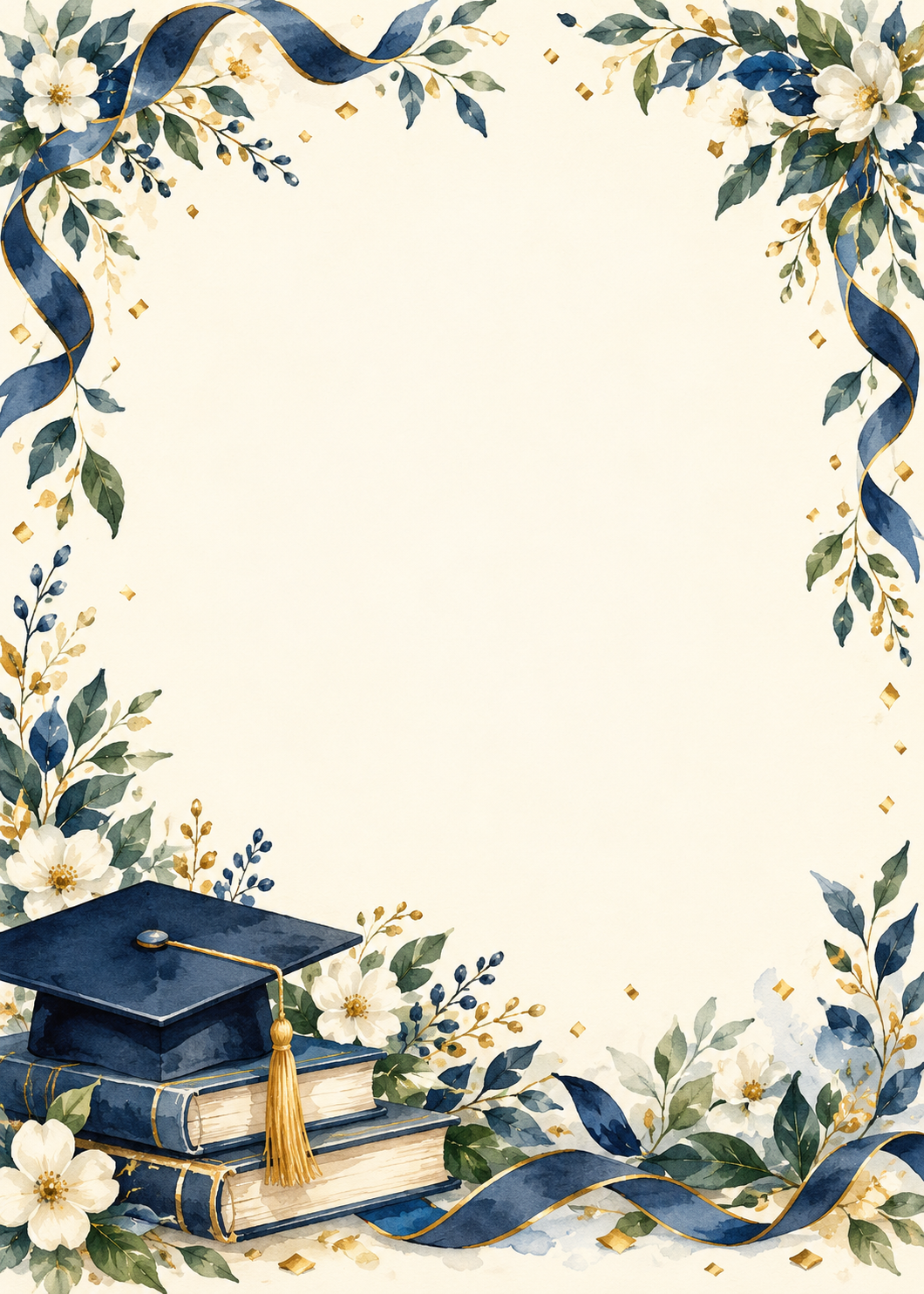 Graduation Laurel invitation design artwork