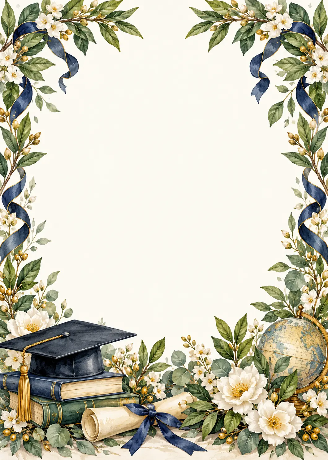 Laurel Achievement invitation design artwork