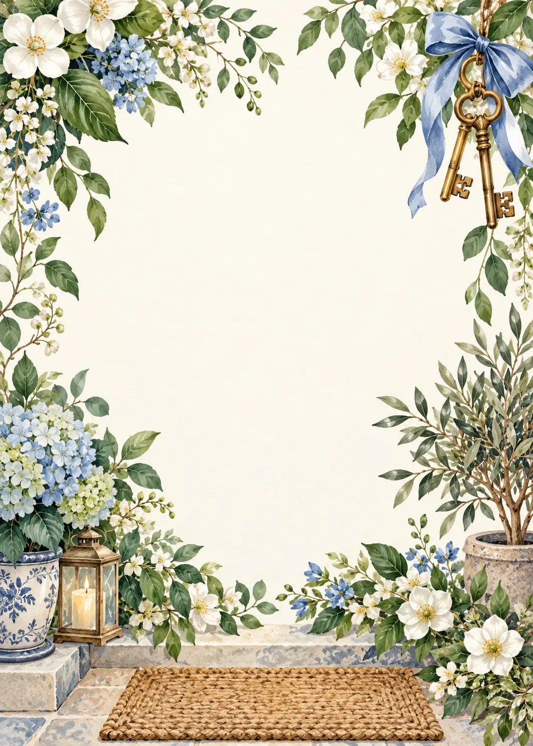 New Keys invitation design artwork