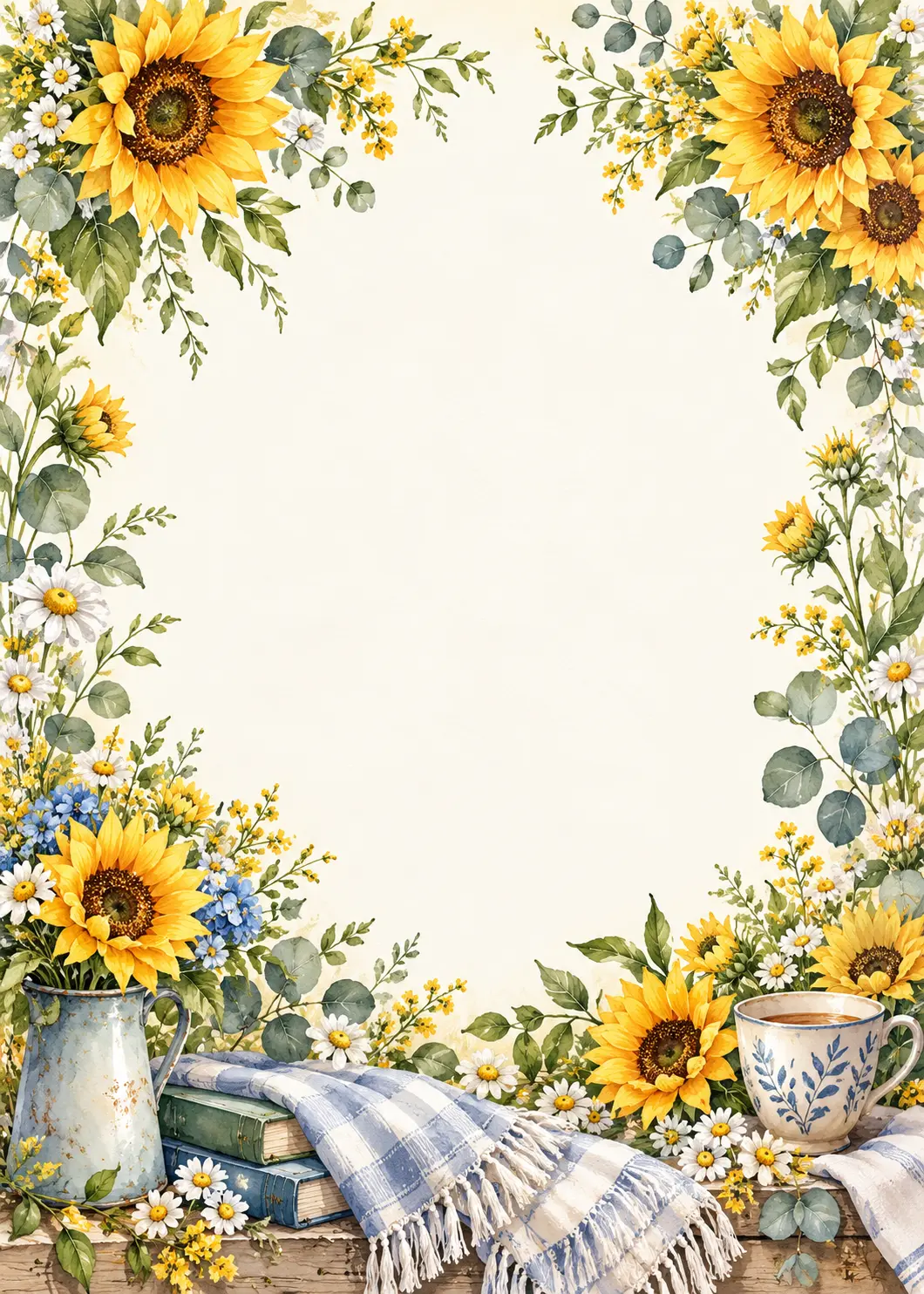 Sunflower Recovery invitation design artwork
