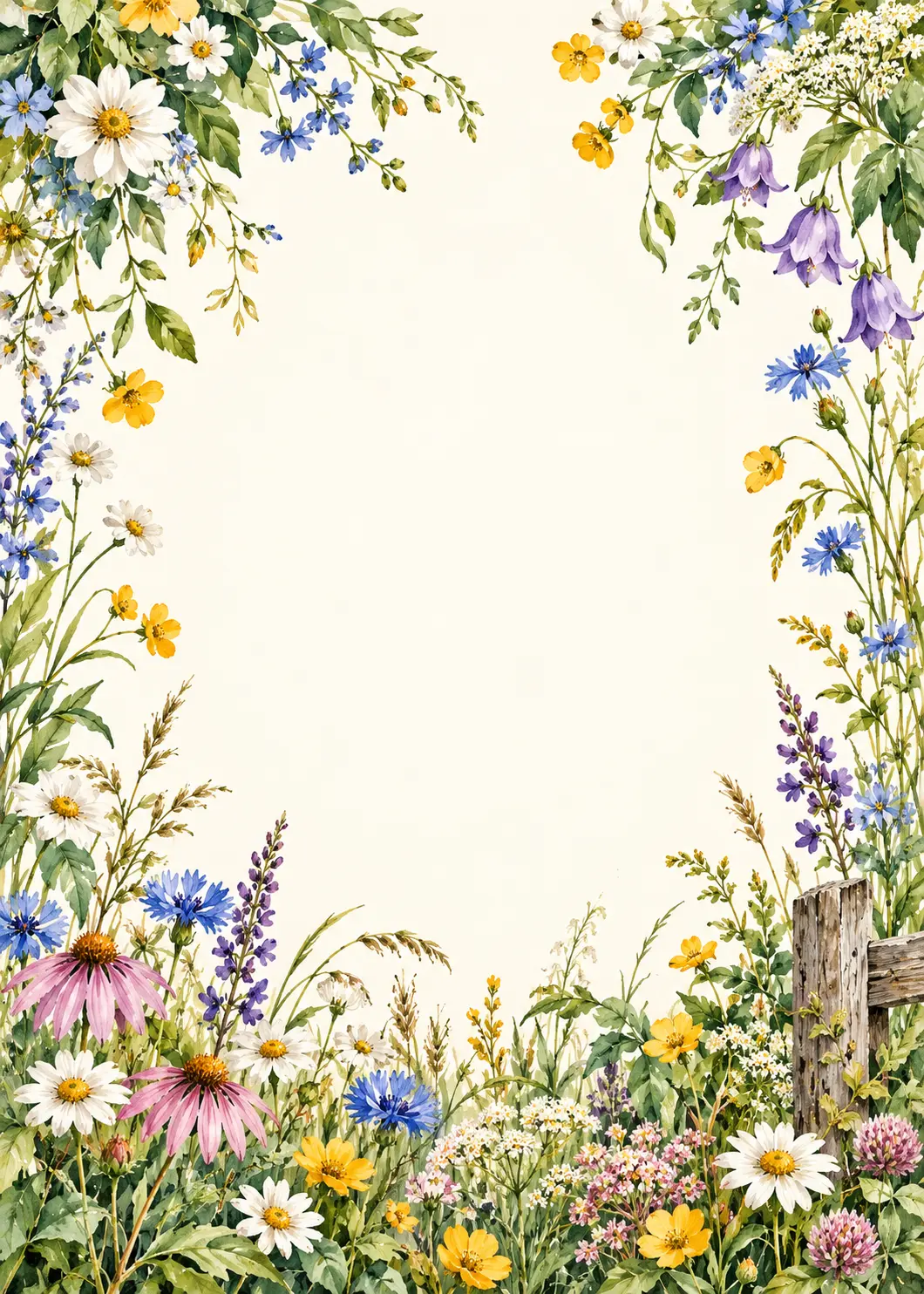 Wildflower Gratitude invitation design artwork