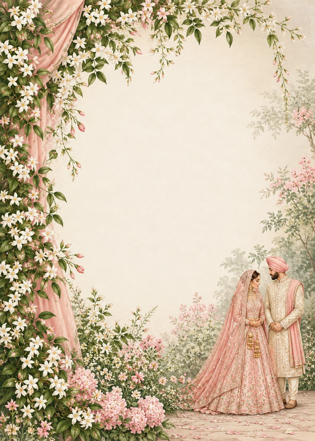 Ivory Anand Portrait invitation design artwork