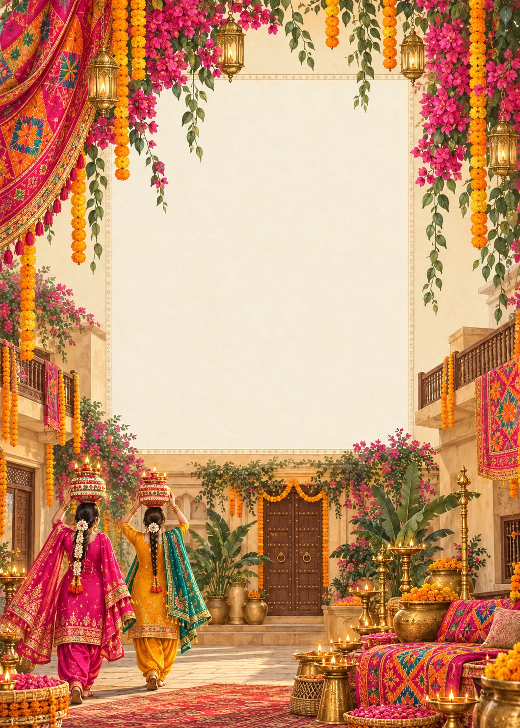 Jaggo Courtyard invitation design artwork