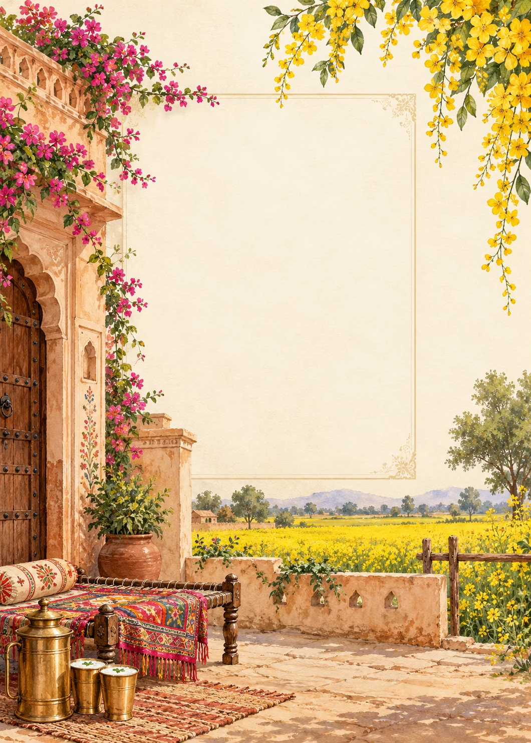 Haveli by the Fields invitation design artwork