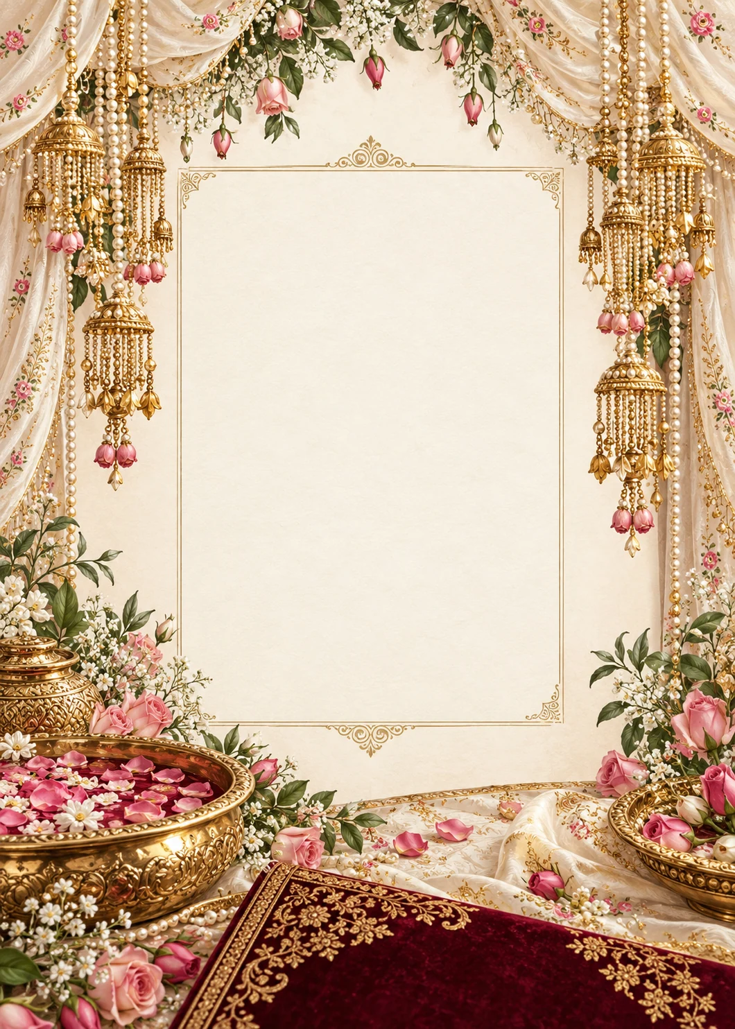 Pearl and Kaleere invitation design artwork